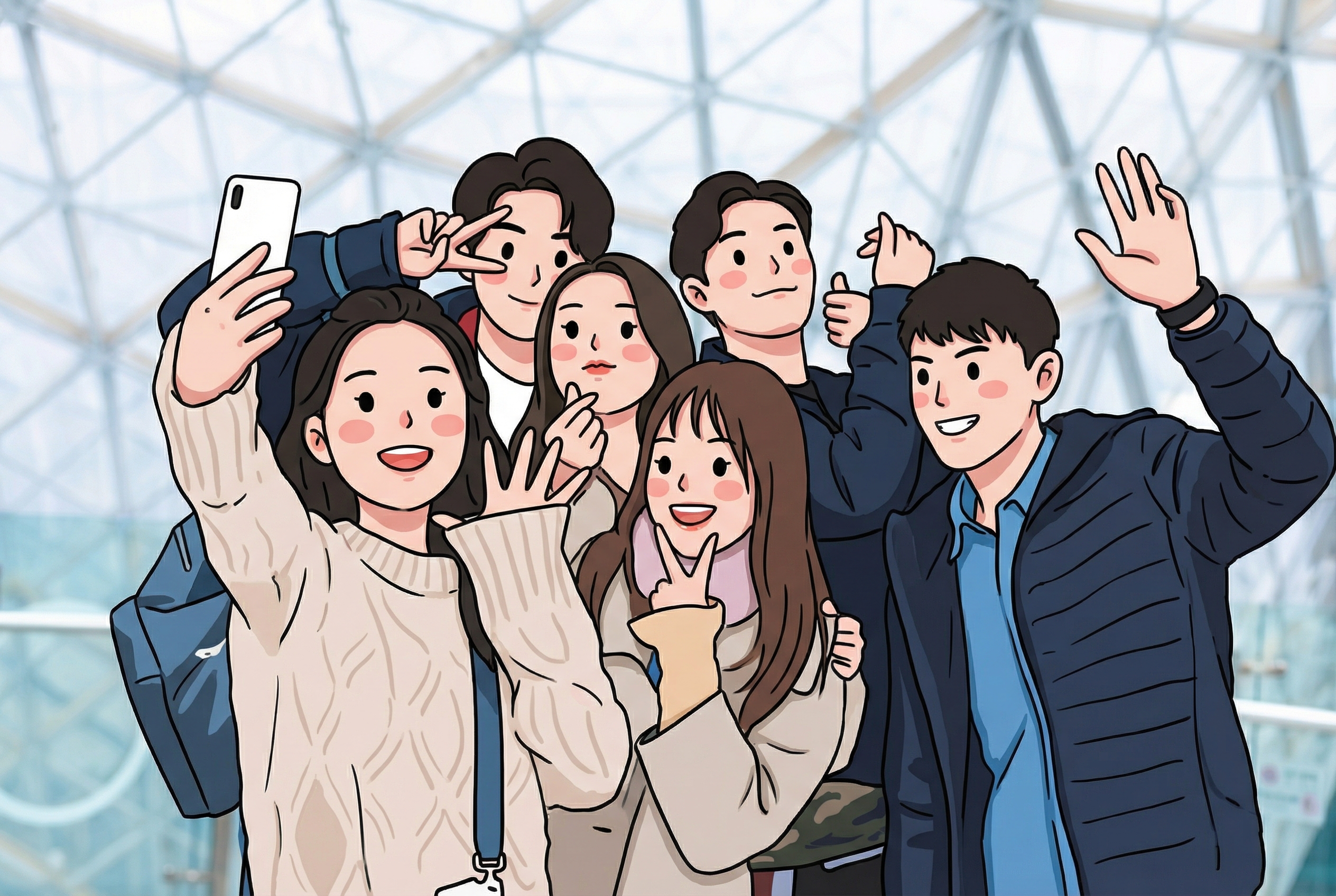 人物改成卡通插画风