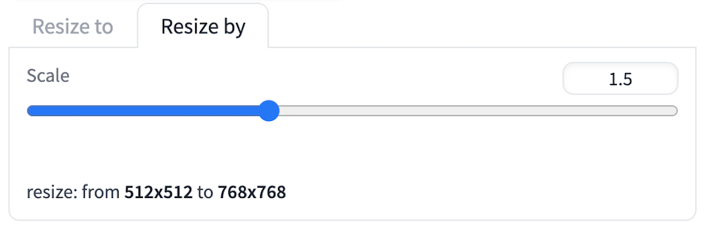 Resize by
