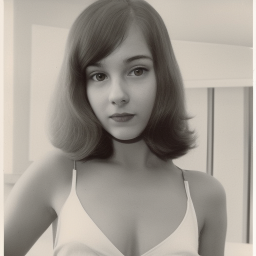 beautiful young girl, in low cut, 1960s