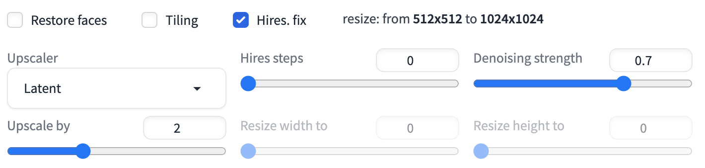 高分辨率修复功能