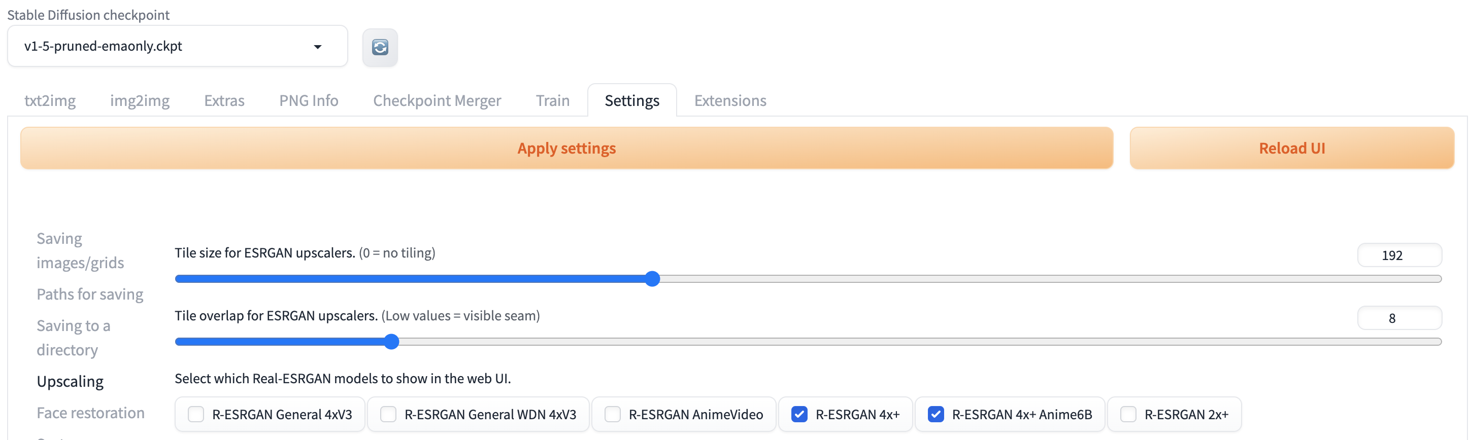 添加其他上采样器