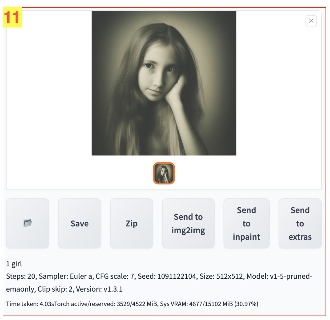 生成图预览和功能区